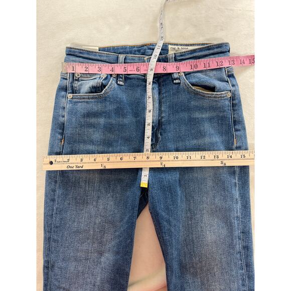 Rag & Bone Jeans Nina High Rise Skinny Leg Blue Exmoor Women’s 25 Capsule Staple - Picture 8 of 9